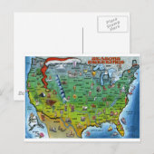 USA Weihnachtskarte Feiertagspostkarte (Vorne/Hinten)