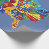 USA Weihnachtskarte Geschenkpapier (Ecke)