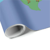 USA Weihnachtskarte Geschenkpapier (Rolleneckpunkt)