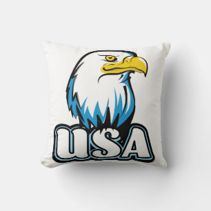 USA-Weißkopfseeadler (limitierte Blue Edition) Kissen