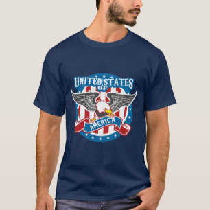 USA-Weißkopfseeadler-Patriotisches T-Shirt