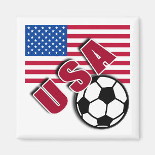 USA-WeltFußballfan-T-Shirts Magnet