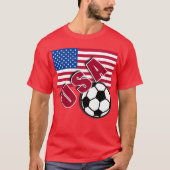 USA-WeltFußballfan-T-Shirts T-Shirt (Vorderseite)