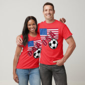 USA-WeltFußballfan-T-Shirts T-Shirt (Unisex)