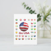 USA Weltmeisterschaft 2010 Südafrika Postkarte (Stehend Vorderseite)