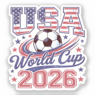 USA Weltmeisterschaft 2026 Patriotischer amerikani Aufkleber