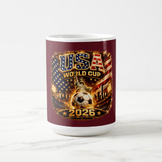 USA Weltmeisterschaft 2026 Vintage Liberty Fußball Kaffeetasse