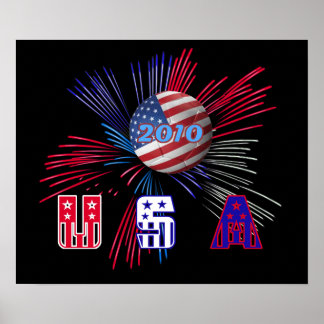USA Weltmeisterschaft soccer 2010 Poster Print