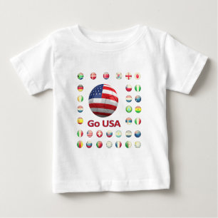 USA-Weltmeisterschaft Südafrika 2010 Baby T-shirt