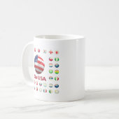 USA-Weltmeisterschaft Südafrika 2010 Kaffeetasse (Vorderseite Links)