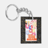 "USA werden wieder aufsteigen" Schlüsselanhänger (Vorderseite links)