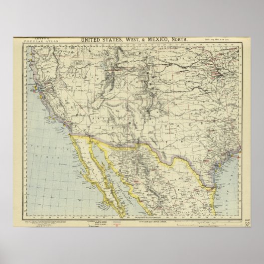 USA West, Mexiko Nordmeer Poster (Vorne)