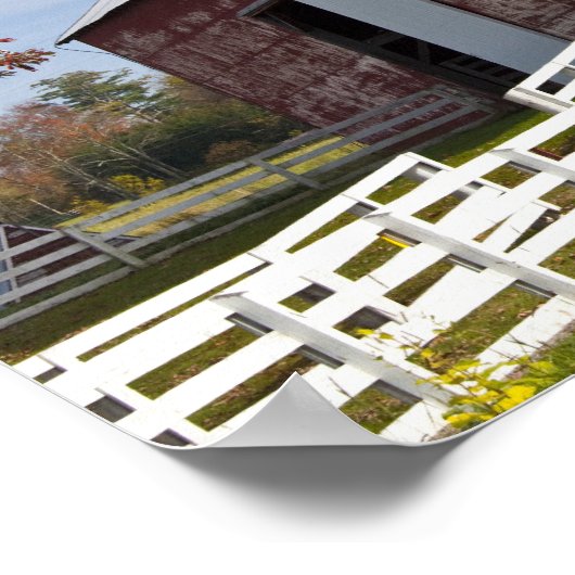 USA, West Virginia, Arbovale. Monongahela Poster (Ecke)