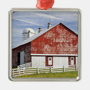 USA, West Virginia, Arbovale. Monongahela Silbernes Ornament