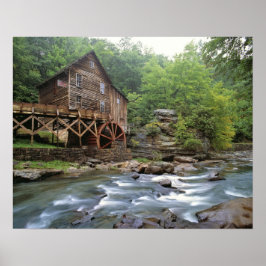 USA, West Virginia, Babcock SP. Rustic Glade Poster