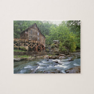 USA, West Virginia, Babcock SP. Rustic Glade Puzzle