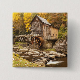 USA, West Virginia, Clifftop. Babcock Staat 2 Button