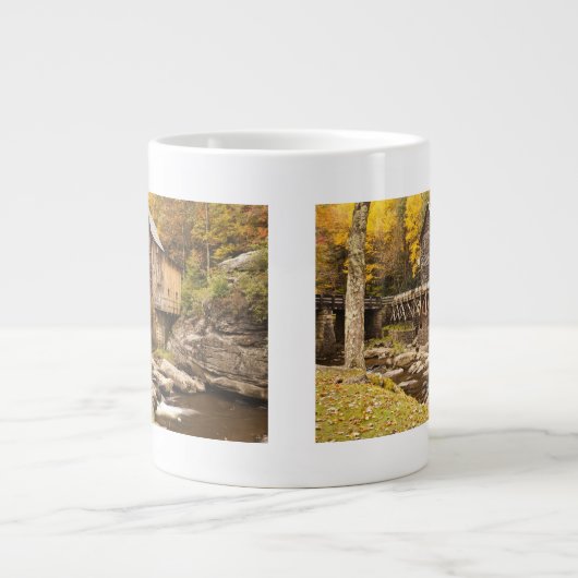 USA, West Virginia, Clifftop. Babcock Staat 2 Jumbo-Tasse (Vorderseite)