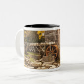 USA, West Virginia, Clifftop. Babcock Staat 2 Zweifarbige Tasse (Vorderseite Links)