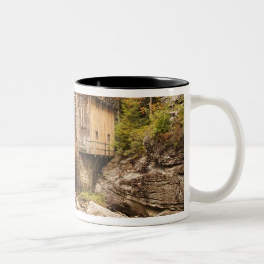 USA, West Virginia, Clifftop. Babcock Staat 2 Zweifarbige Tasse (Rechts)