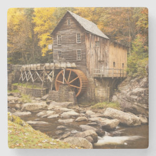USA, West Virginia, Clifftop. Babcock State 2 Steinuntersetzer