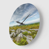 USA, West Virginia, Davis. Landscape In Dolly Große Wanduhr (Winkel)