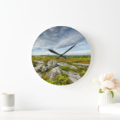 USA, West Virginia, Davis. Landscape In Dolly Große Wanduhr (Zuhause)