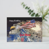 USA Whirling Earth Flexible Foto Magnet (Stehend Vorderseite)