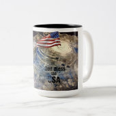 USA Whirling Earth Tasse (VorderseiteRechts)