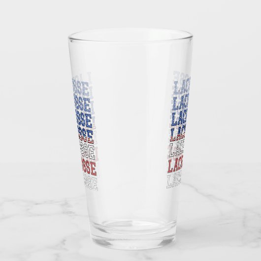 USA Wiederholungstext - Lacrosse USA - amerikanisc Glas (Rechts)