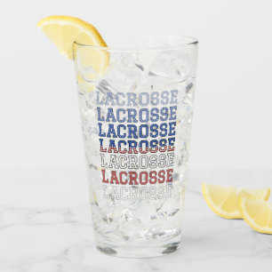 USA Wiederholungstext - Lacrosse USA - amerikanisc Glas