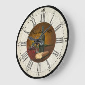 USA Wine Clock Große Wanduhr (Winkel)