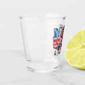 USA - Wir vertrauen Gott | CHRISTLICH | Sonnenblum Schnapsglas (Links)