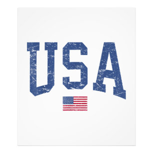 USA Women Men Kids Patriotic American Flag Distles Fotodruck