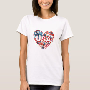 USA Womens Add Name T - Shirt