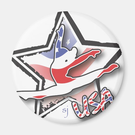USA Women's Gymnastics Magnet (Vorne)