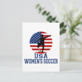 USA Women's Soccer Postkarte (Stehend Vorderseite)