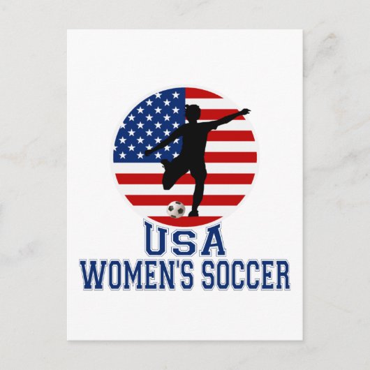 USA Women's Soccer Postkarte (Vorderseite)