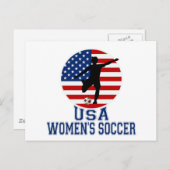 USA Women's Soccer Postkarte (Vorne/Hinten)