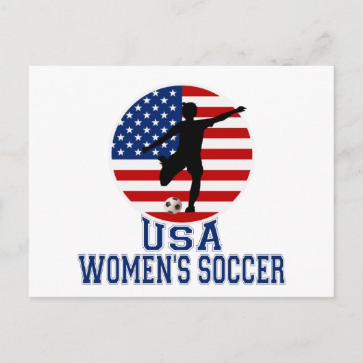 USA Women's Soccer Postkarte (Vorderseite)