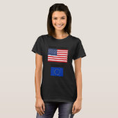 USA World Economic Power Europe Untergeordnetes La T-Shirt (Vorne ganz)