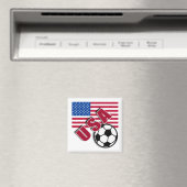 USA World Soccer Fan Tshirts Magnet (In Situ (Geschirrspüler))