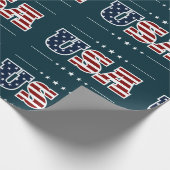 USA Wrapping Paper Geschenkpapier (Ecke)