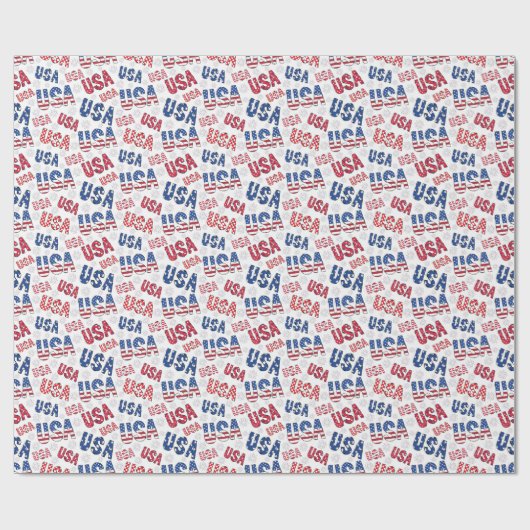 USA Wrapping Paper Geschenkpapier (Flach)