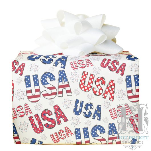 USA Wrapping Paper Geschenkpapier
