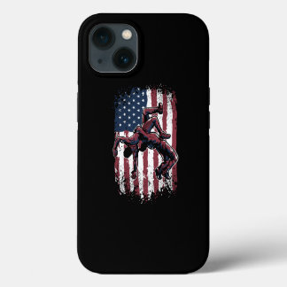 USA Wrestling American Flag Westler Wrestle iPhone 13 Hülle