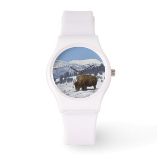 USA, WY, Yellowstone NP, American Bison Bison Armbanduhr