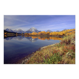 USA, Wyoming, Grand Teton National Park. Berg Fotodruck