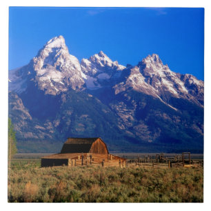 USA, Wyoming, Grand Teton National Park, Morgen Fliese