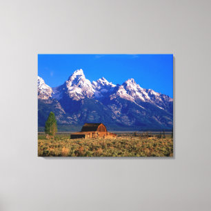 USA, Wyoming, Grand-Teton-Nationalpark, Morgen Leinwanddruck
